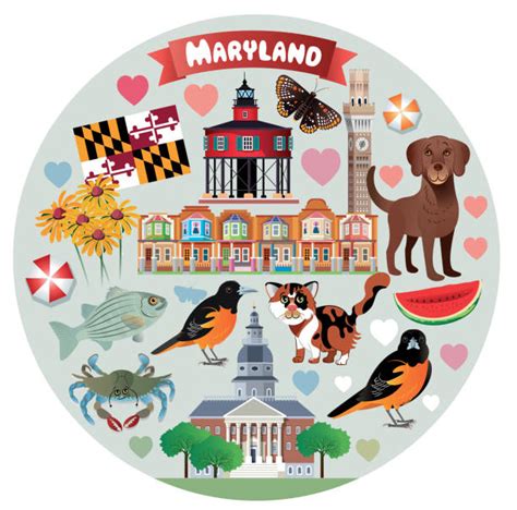 160 Maryland Flag Stock Illustrations Royalty Free Vector Graphics