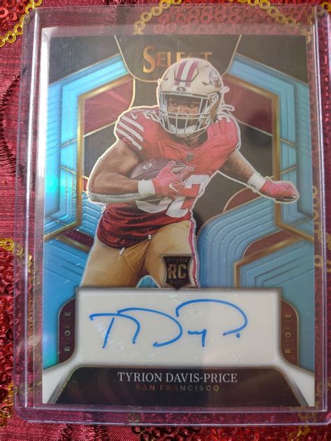 Panini Select Tyrion Davis Price Auto Rc Light Blue Auto