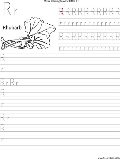 Writing Letter R R Worksheets Pdf Free Printable Pdf