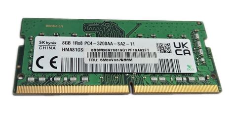 Memoria Ram Ddr4 8gb Sk Hynix Sodimm 3200 Mhz Hma81gs Ukca Cuotas Sin