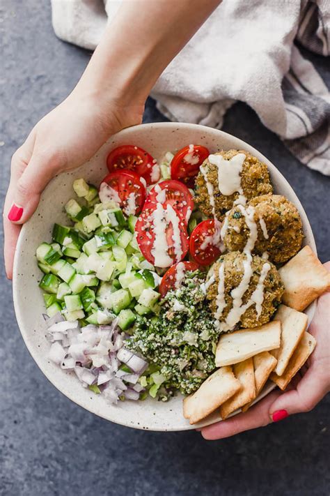 Vegan Mediterranean Quinoa Falafel Salad Fooduzzi