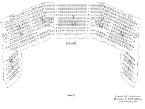 Chester Fritz Seating Chart A Visual Reference Of Charts Chart Master