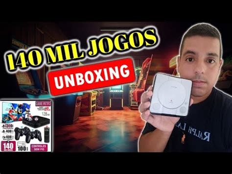 Unboxing Videogame Retro Elite 140 MIL JOGOS Da Shopee Brack Games