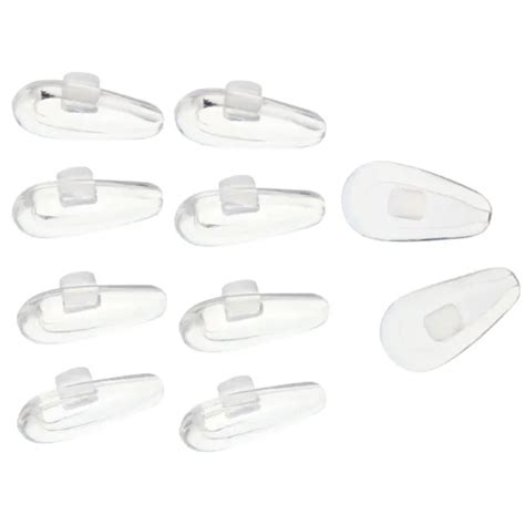 10 PAIA DI Cuscinetti Nasali Per Occhiali In Silicone Occhiali Ovali