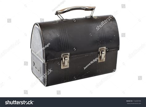 Vintage Metal Lunch Box Closed Black Stock Photo 116200705 | Shutterstock