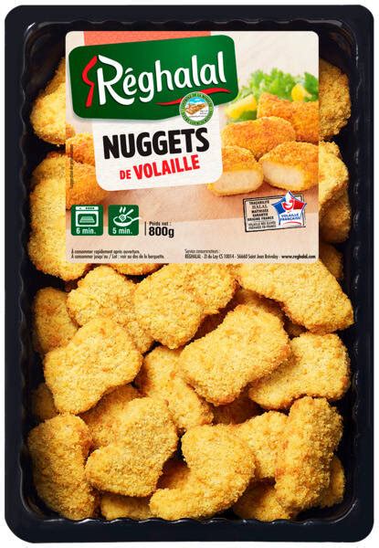 Promo RÉGHALAL Nuggets de volaille panés Halal chez Carrefour Market