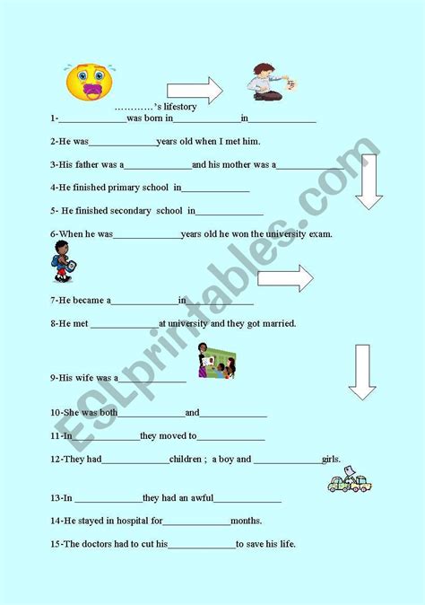 Writing Your Life Story Worksheets