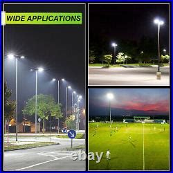 W Led Parking Lot Light Dusk To Dawn Outdoor Street Courts Shoebox