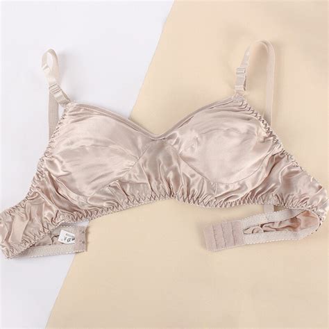 New Women Silk Bra Female Sexy Push Up Brassiere Breathable Smooth