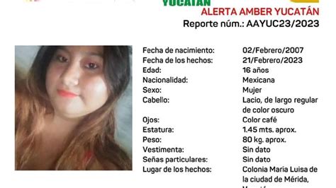 Alerta Amber Por Joven De A Os Desaparece Con Su Hijo En M Rida