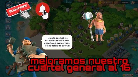 Mejoramos Nuestro Cuartel A Nivel 16 BOOM BEACH YouTube