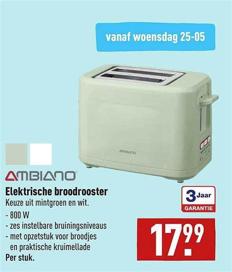 Ambiano Elektrische Broodrooster Aanbieding Bij ALDI