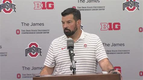 Ryan Day Discusses Ohio States Big Ten Opener Against Wisconsin Youtube