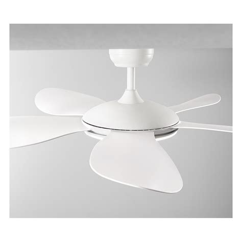 Ventilatore Smarti In Metallo Bianco Opaco 36w A Led 7172 B CT Motore DC