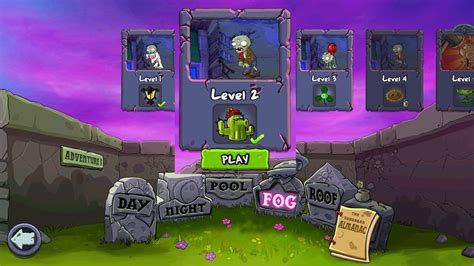 Plants Vs Zombies Fog Level Adventure Gameplay Youtube