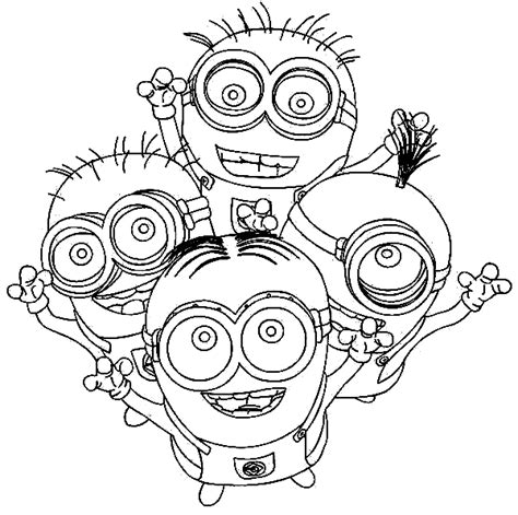 Super Mario Minions Coloring Page Free Printable Coloring Pages