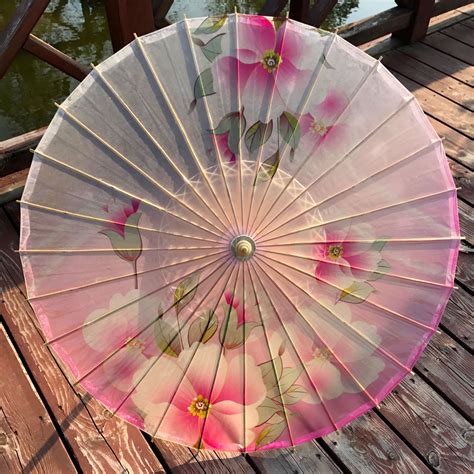 Chinese Oil Paper Umbrella Traditional Asian Parasol