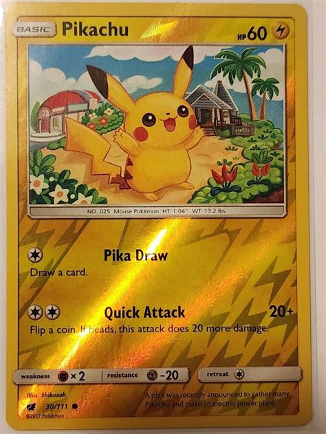 Mavin Pokemon Card Pikachu Reverse Holo Foil Island Nm