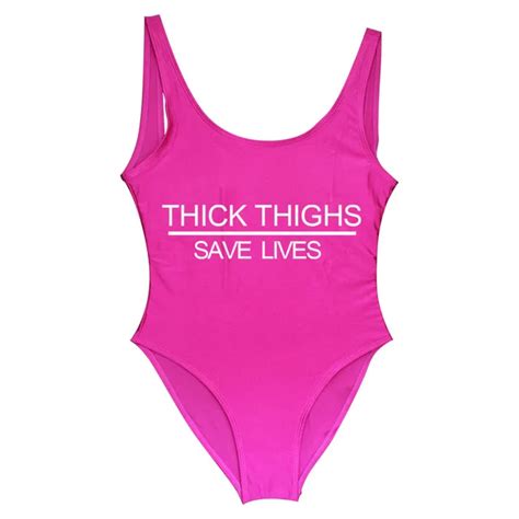 Buy Thick Thighs Saves Lives Letter 2018 Monokini