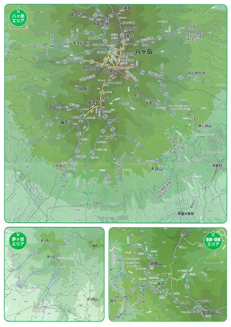 登山マップ（ピッチマップ） 山梨県北杜市公式サイト