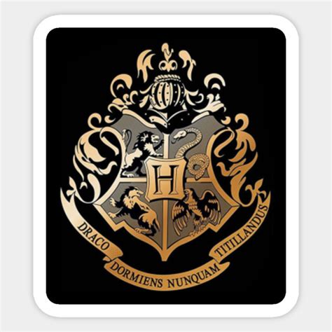 Harry Potter Hogwarts School Crest Sticker Large Vinyl Official