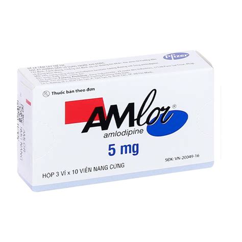 Thuốc Amlor 5mg Chống đau Thắt Ngực Pharmartvn