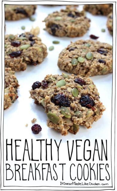 Healthy Vegan Breakfast Cookies Vegan Bits