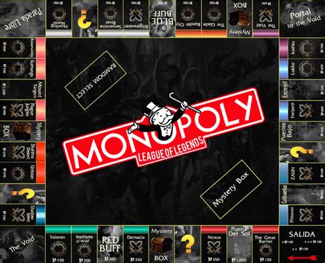 Monopoly League Of Legends Template By Joylockdesigner On Deviantart