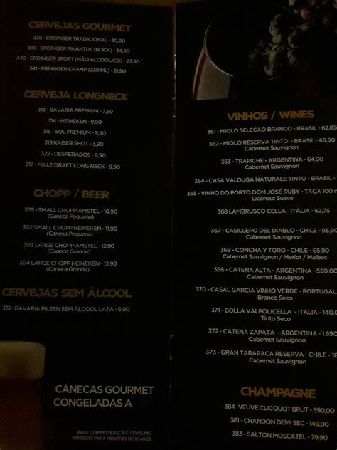 Menu em Chicago Restaurante, Caldas Novas, Avenida E