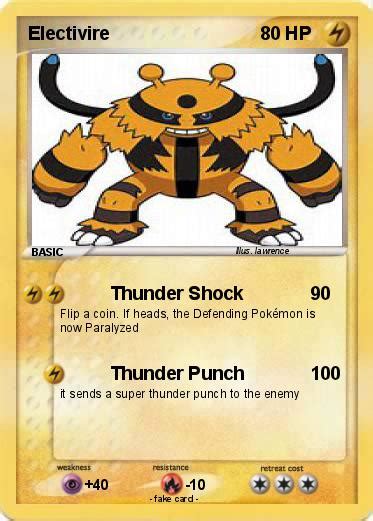 Pokémon Electivire 348 348 Thunder Shock My Pokemon Card