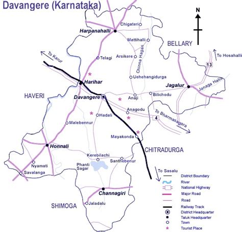 Davanagere - Towns, Villages and Cities