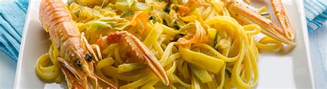 Ricetta Tagliolini Con Scampi Fiori Di Zucca E Zafferano Con Pasta Fresca