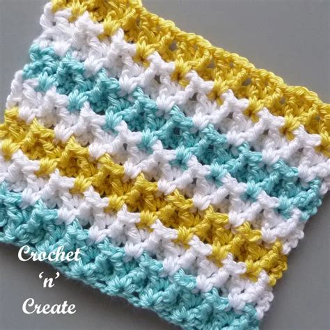 Crochet Raised V Stitch Tutorial Free On Crochet N Create