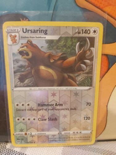 Pokemon Card Ursaring 139 189 Reverse HOLO Darkness Ablaze Mint Values