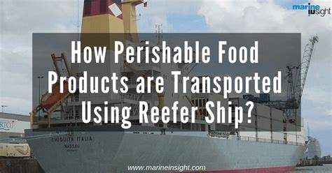 How Perishable Food Products Are Transported Using Reefer Ship