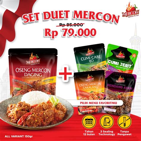 Jual Mercon Merah Putih Set Duet Mercon OSENG MERCON DAGING