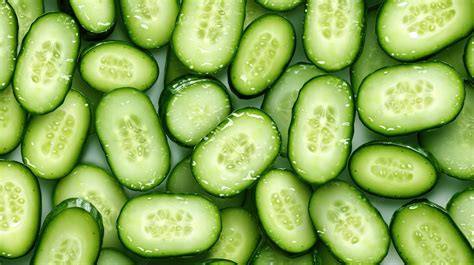 Seamless Cucumber Pattern A Never Ending Background Of Vegetable