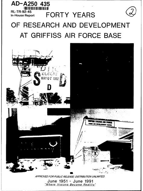 Forty Years of Research and Development at Griffiss Air Force Base ...