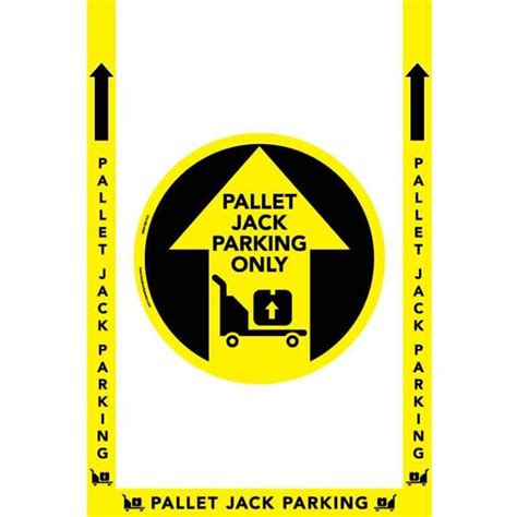 Slip Resistant Floor Decal Kit Mil Pallet Jack Parking Only Visual