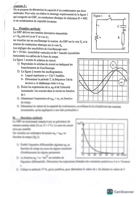 Solution Exercices Sur Tension Alternative Sinusoidale Studypool