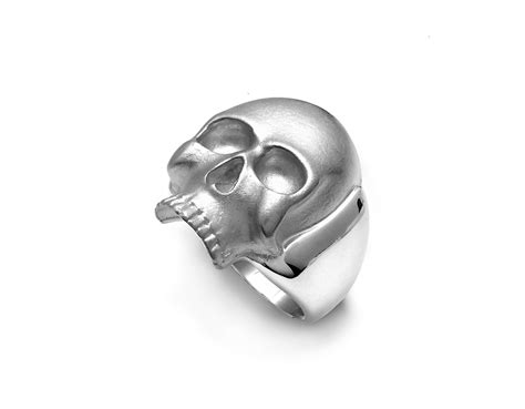 Mens Silver Skull Ring | David Jonns