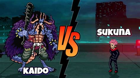 Sukuna Vs Kaido One Piece X Jujutsu Kaisen Fights Mugen Youtube