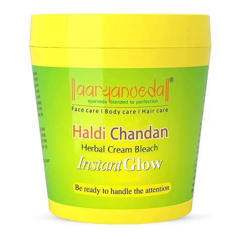 Aryanveda Herbals Haldi Chandan Bleach Cream For All Skin Types 250Gm