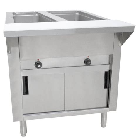 Advance Tabco Sw 2e 120 Dr T Two Pan Electric Hot Food Table With