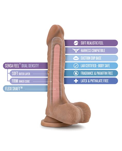 Mr Perfect Dildo Au Naturel In W Balls Mocha Blush Satisfaction