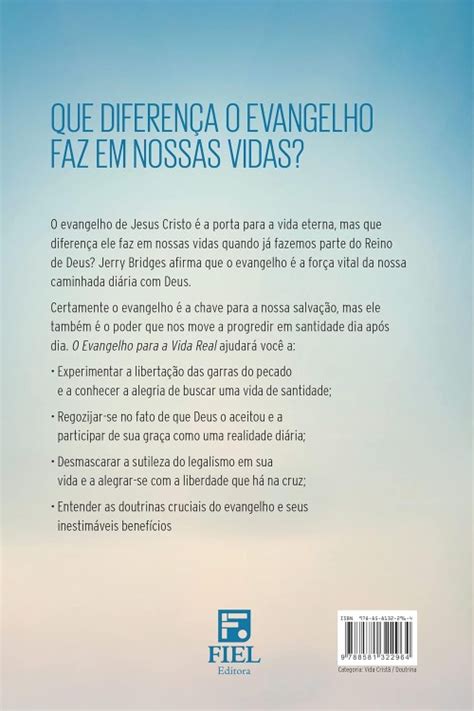 Livro O Evangelho Para A Vida Real Biblioteca Ibasp