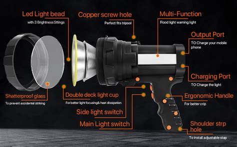 Ybqz Lampe Torche Led Ultra Puissante Rechargeable Usb Lumens