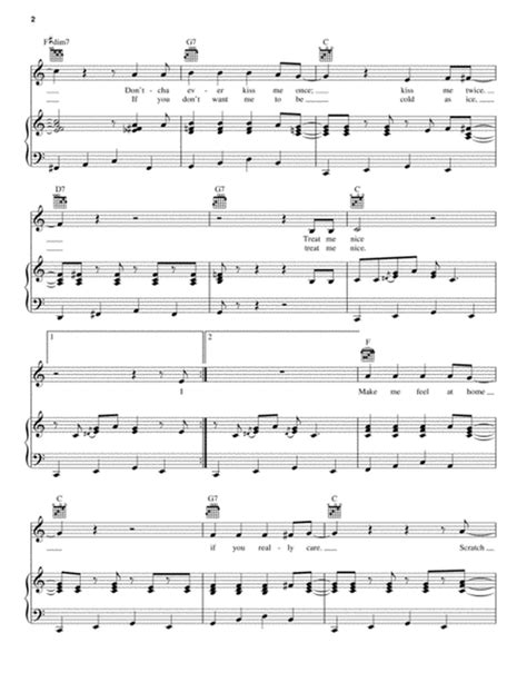 Treat Me Nice By Elvis Presley Piano Vocal Guitar Digital Sheet