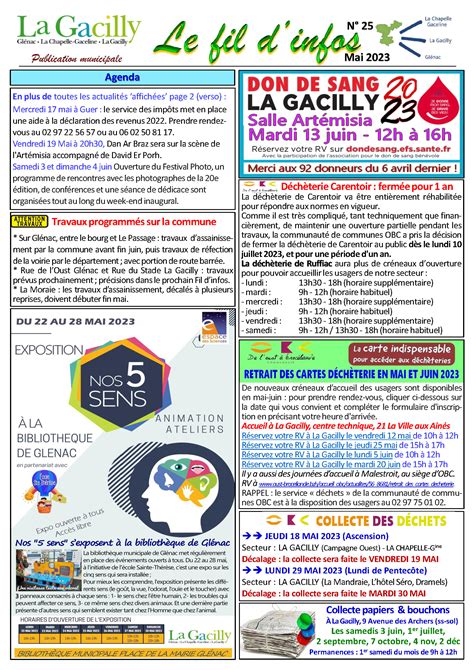 Lettre D Information Mensuelle N Mai Site Officiel De La Gacilly