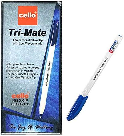 Cello Trimate Ball Pen Blue Pack of 12 Pieces: Buy Online at Best Price